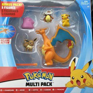 POKEMON Charizard Eevee Ditto Cubone Pikachu Figur